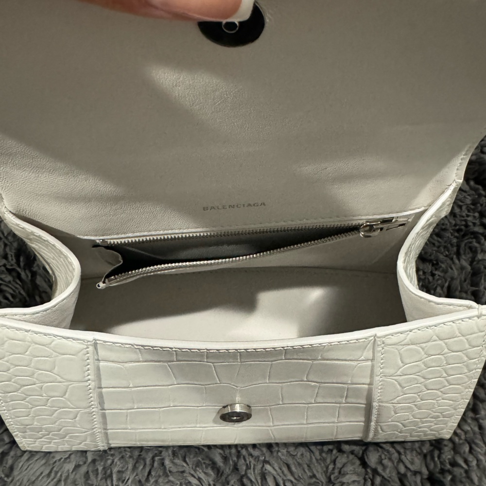 Balenciaga Hourglass Croc Embossed Bag - Picture 6 of 12